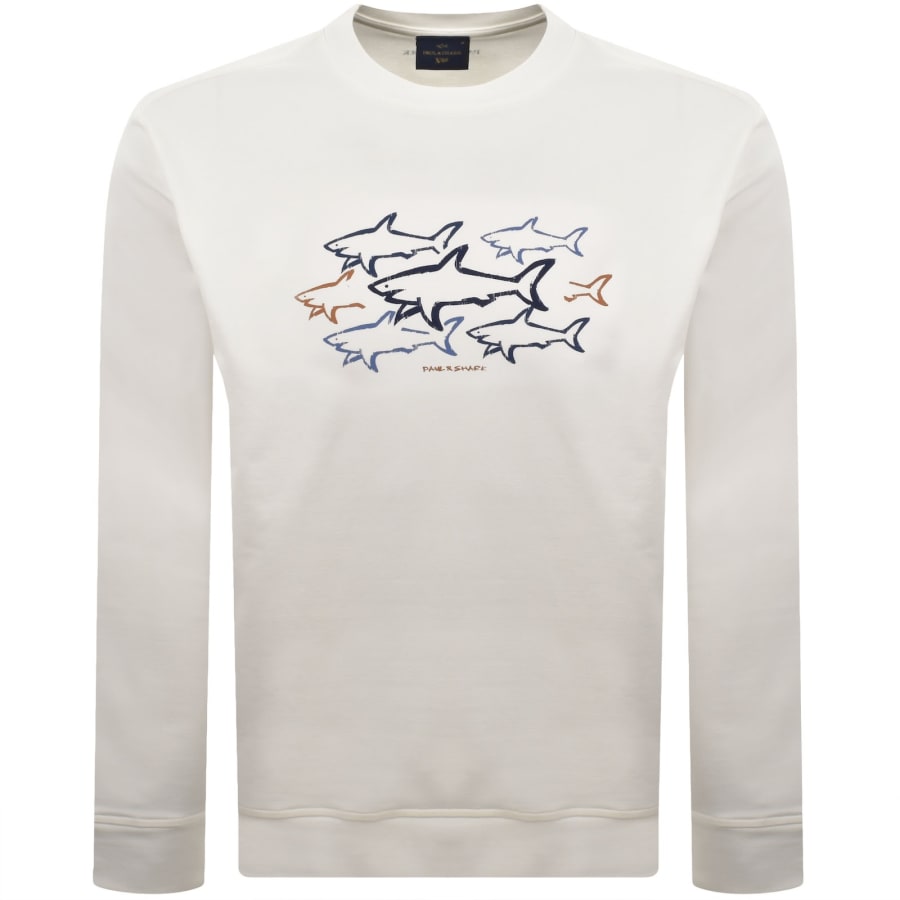 PAUL&SHARK ブランドロゴ　置き物 Paul And Shark X-Soft Logo Sweatshirt White | Mainline Menswear us